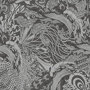Galerie Wallcoverings Product Code 12611 - Ted Baker Fantasia Wallpaper Collection - Grey Silver Colours -  