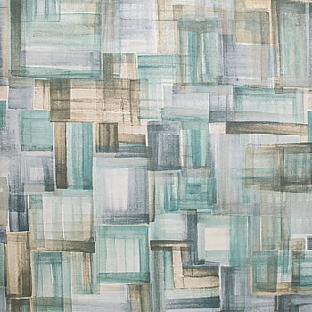 Galerie Wallcoverings Product Code 26799 - Crafted Wallpaper Collection - Green Cream Bronze Blue Colours -  