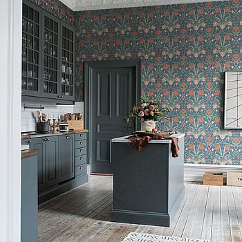 Galerie Wallcoverings Product Code 33009 - Apelviken Wallpaper Collection - Blue Blush Colours -  