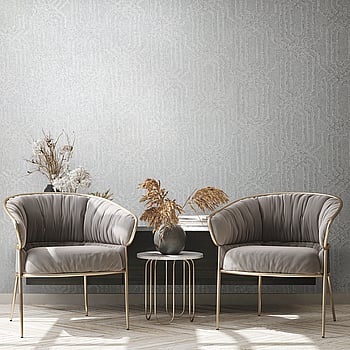 Galerie Wallcoverings Product Code 34042 - Hotel Wallpaper Collection - Grey Colours -  
