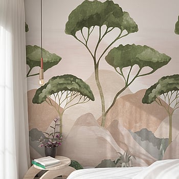 Galerie Wallcoverings Product Code A77401 - One Roll One Motif II Wallpaper Collection - Green Colours -  