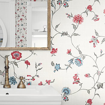 Galerie Wallcoverings Product Code FC61001 - French Country Wallpaper Collection - Umbria Red Colours -  