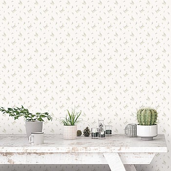 Galerie Wallcoverings Product Code G67919 - Miniatures 2 Wallpaper Collection - White Purple Green Colours -  